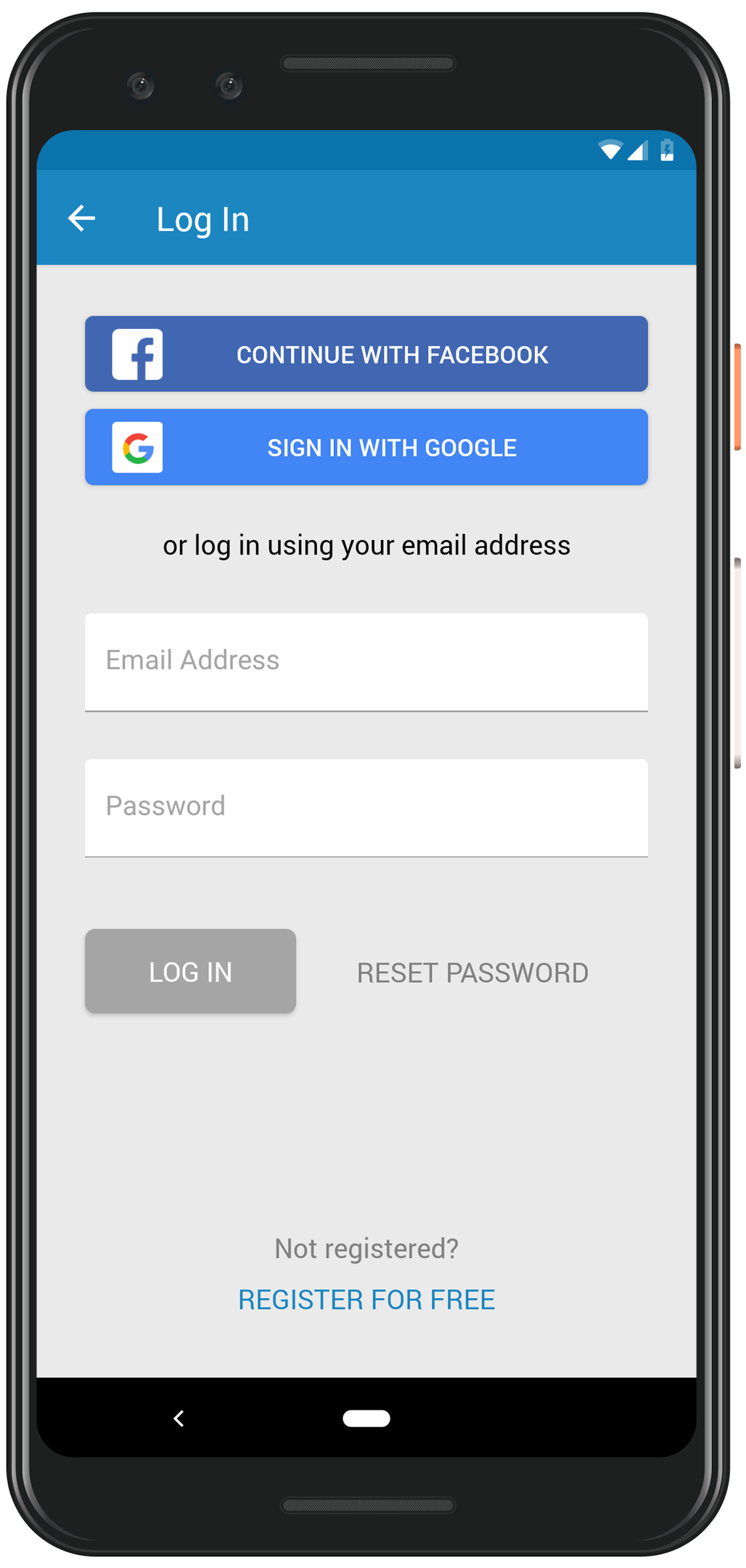 Getting Started | User Guide - Create an Account
