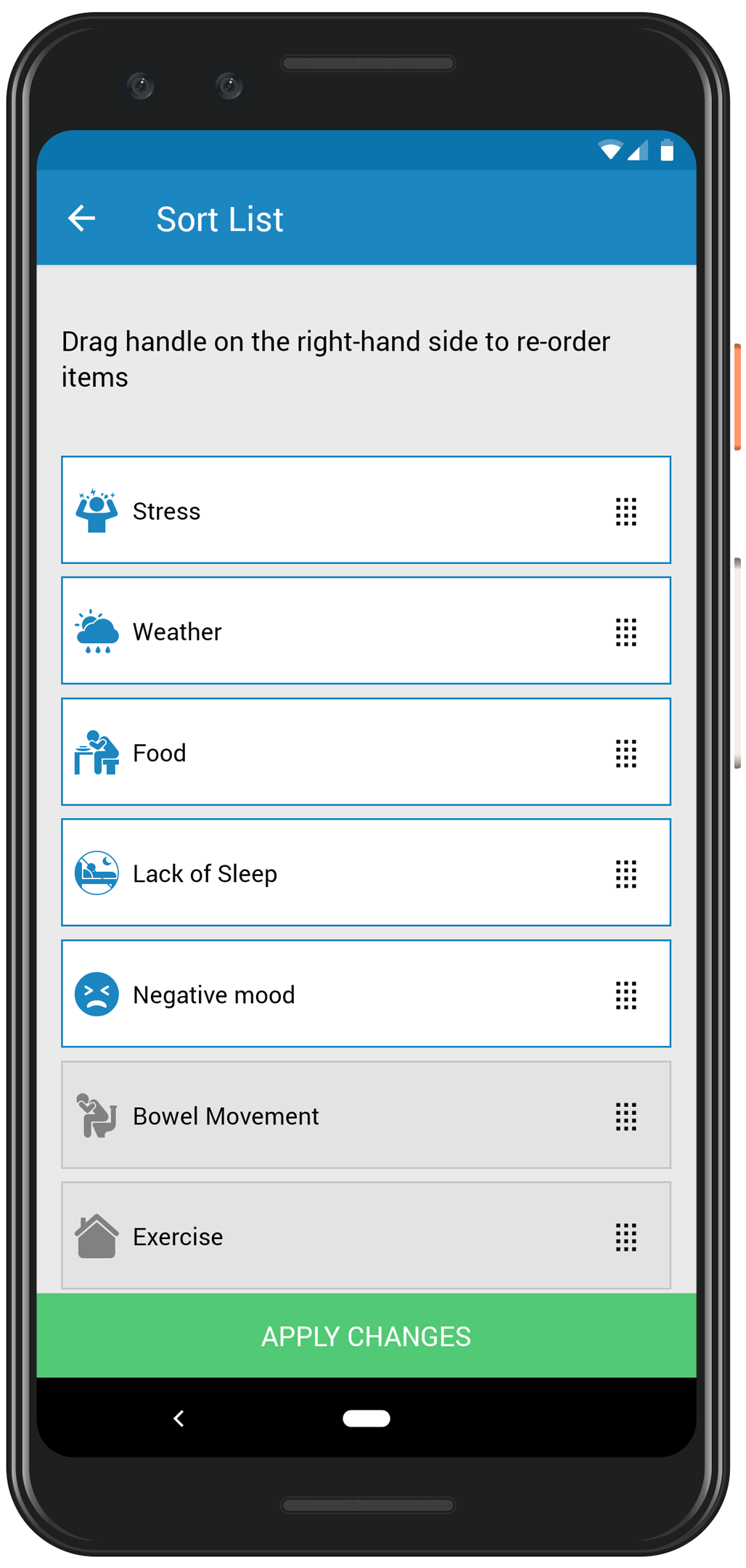 Getting Started | User Guide - Customize List