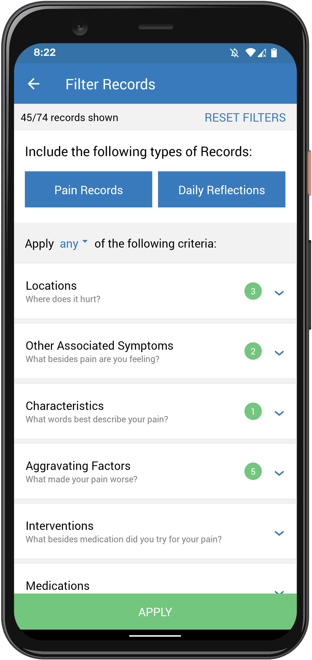 Results User Guide Filter Records